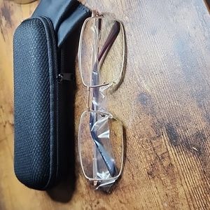 EyeKeeper Fashion Readers Half Rim Readers Gold +3.00 NWT X002LVHCWV